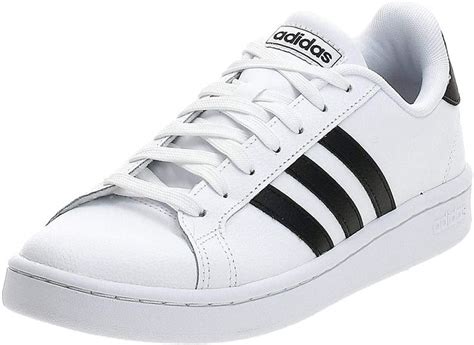 adidas schuhe herren weiß mit schwarzen streifen|adidas men's white sneakers.